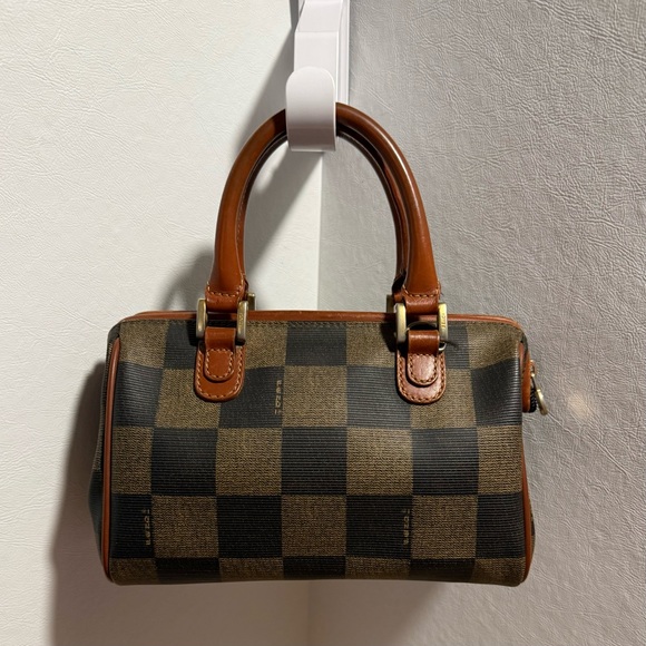 Fendi Micro Boston Checkered bag - Picture 2 of 12